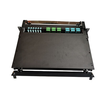 19 "LC Fiber Patch Panel MTP MPO 1U Metal Fiber Termination Box