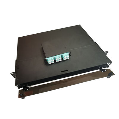 19 "LC Fiber Patch Panel MTP MPO 1U Metal Fiber Termination Box