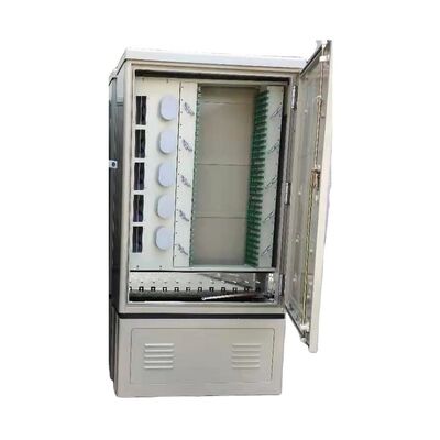 Kabinet Serat Optik Luar Ruangan FTTX FDT SC Port 288 Serat Tahan Air