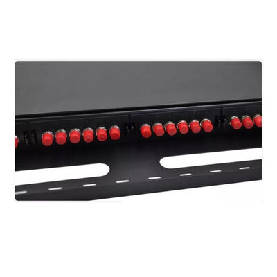 Panel Patch Serat MPO FC 19 24 Port Patch Panel Rack Mount OEM