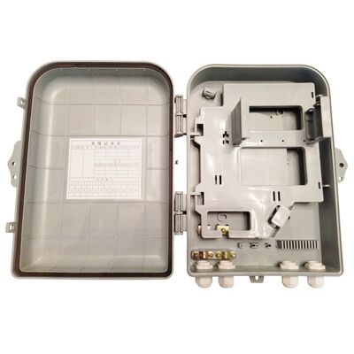 Pemisah Serat Optik Tahan Air 1x16 Plug IP66 ABS PLC Splitter