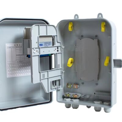 Pemisah Serat Optik Tahan Air 1x16 Plug IP66 ABS PLC Splitter