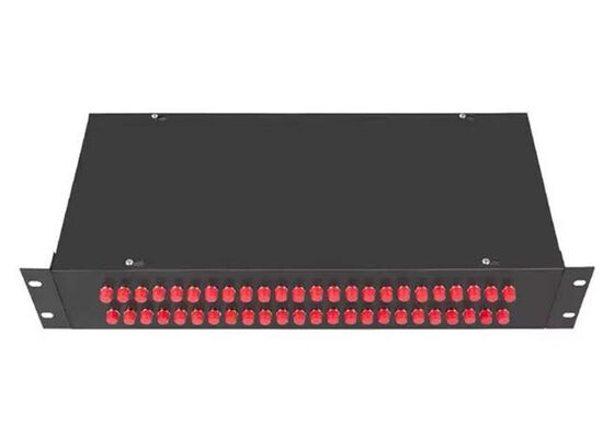 2U Panel Distribusi Serat Optik Box Enclosure Rack Mount Fc Adapter