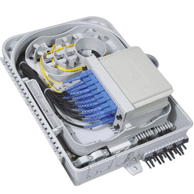 16F 1x16 Kotak Splitter Serat Optik Tahan Air Dinding Mount Splitter IP66