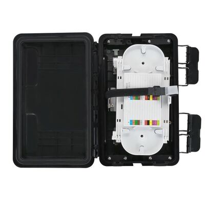 Penutupan Sambungan Serat Optik ABS 2In 2Out Kandang Sambungan Kabel Horisontal