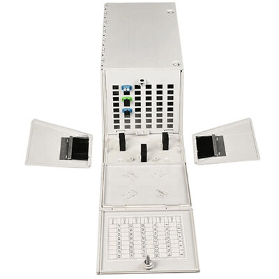 48 Kotak Pemutusan Serat Inti Adaptor SCAPC Kotak Terminal Ethernet 48 Sambungan