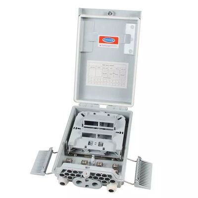 Kotak Pemisah Serat Optik SM / MM Abu-abu Muda 1x8 PLC Splitter