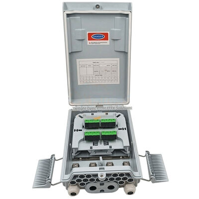 Kotak Pemisah Serat Optik SM / MM Abu-abu Muda 1x8 PLC Splitter