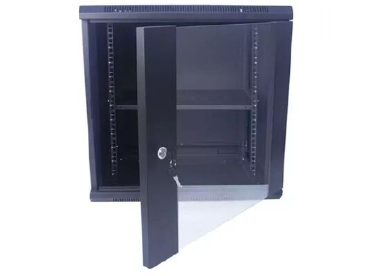 IP20 Wall Mount Rack Enclosure Peralatan Rak Server PDU 15U