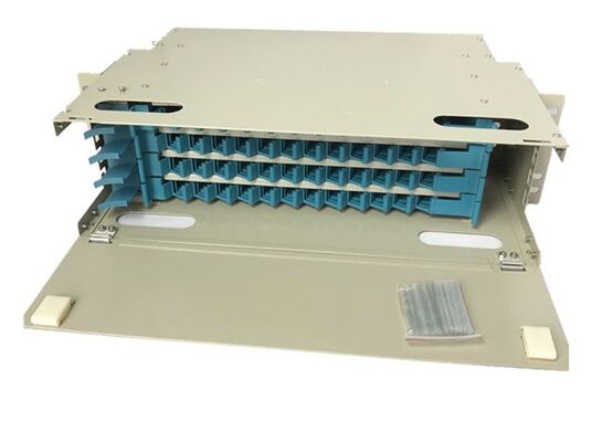 Unit Distribusi Optik ODF Singemode 48 Port Panel Patch Serat Optik LC