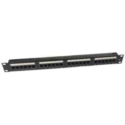 UTP 24 Port CAT6 Patch Panel 1U Keystone Patch Panel Kosong RJ45