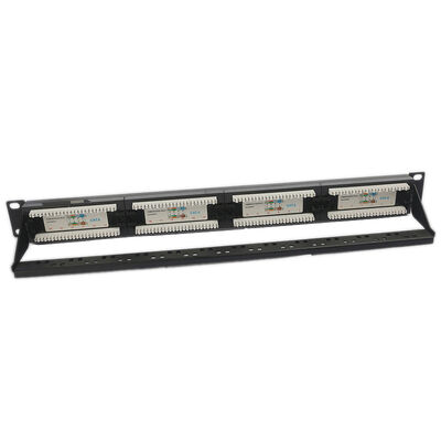 UTP 24 Port CAT6 Patch Panel 1U Keystone Patch Panel Kosong RJ45