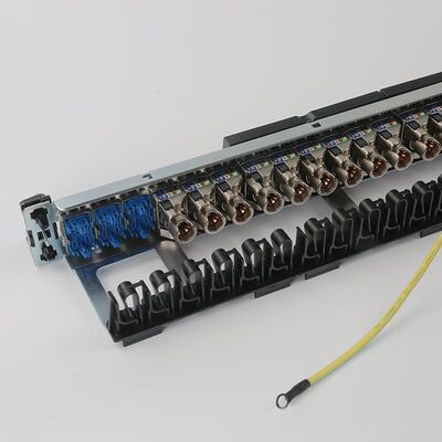 Panel Patch Jaringan UTP Panel Patch RJ45 1U 24 Port Terintegrasi