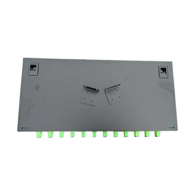 12 Port Fiber Patch Panel ODF 1U Kotak Terminal Serat Optik SC Pigtail Adapter