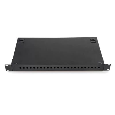 Rackmount Patch Panel Metal FTTH Wallmount Termination Box 24 LC Duplex Coupler