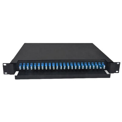 Panel Patch Serat Optik LC Duplex 430x200x46mm Logam