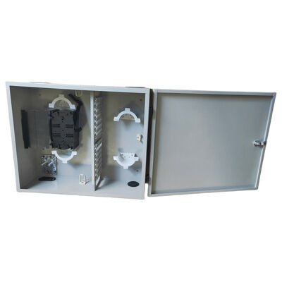 Disesuaikan 72Port 144Core SC/LC/FC/ST 1-Pintu Wall Mount Fiber Enclosure Metal ODF