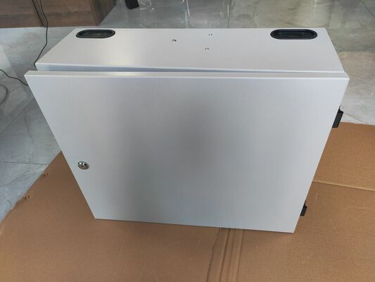 Disesuaikan 72Port 144Core SC/LC/FC/ST 1-Pintu Wall Mount Fiber Enclosure Metal ODF