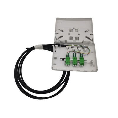 Black Fiber Termination Boxes Desain persegi 6 Port Tersedia